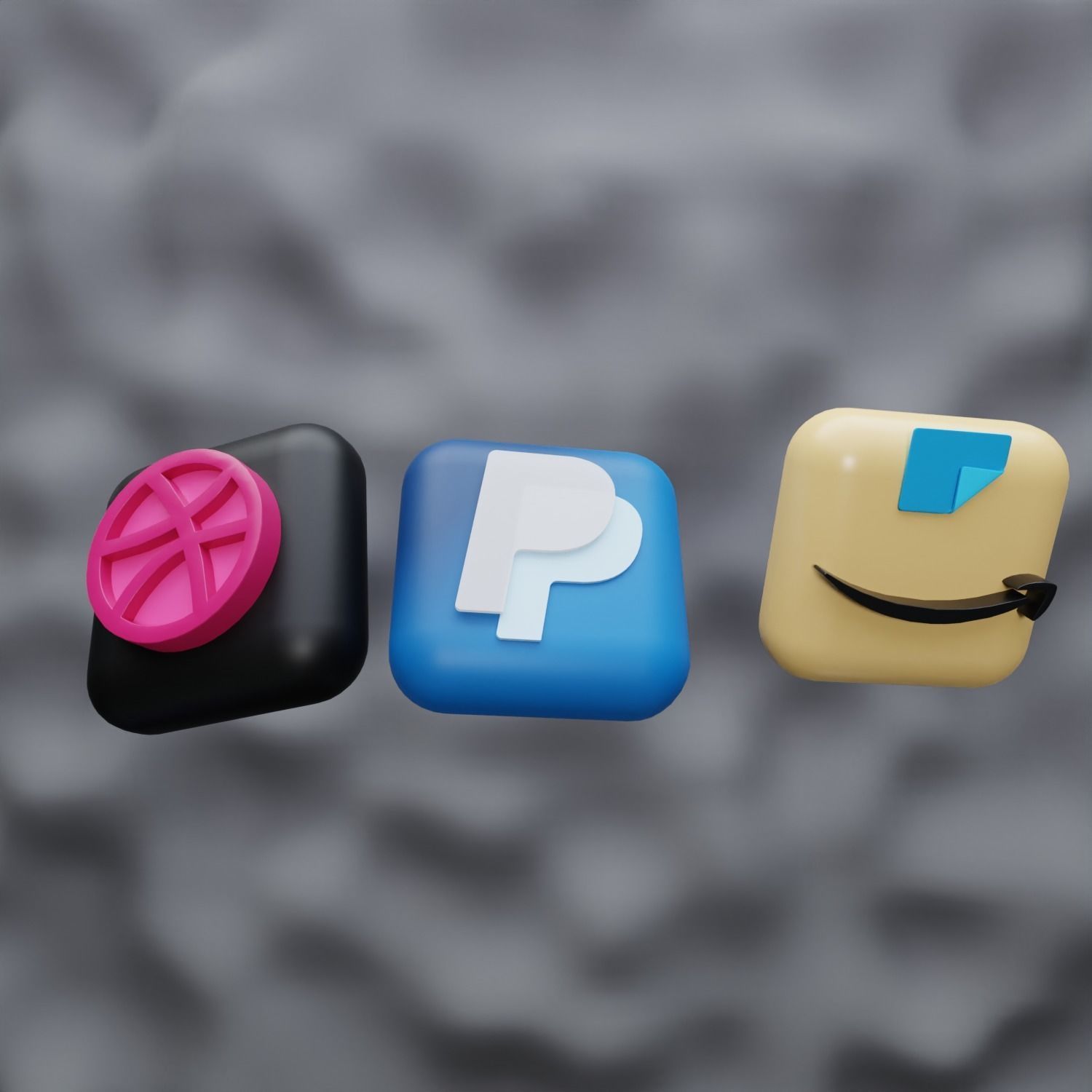 New 3D Social Media Icons and ios 17 Pack Game Ready Low-poly 3D model_19