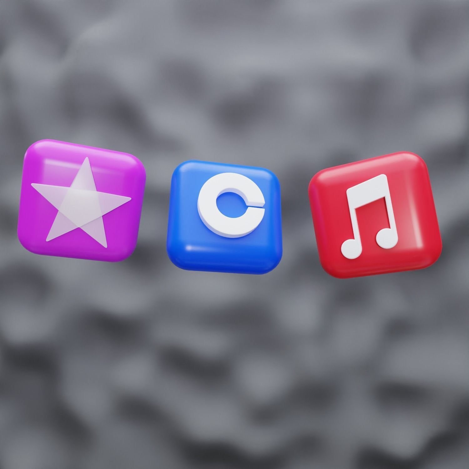 New 3D Social Media Icons and ios 17 Pack Game Ready Low-poly 3D model_10