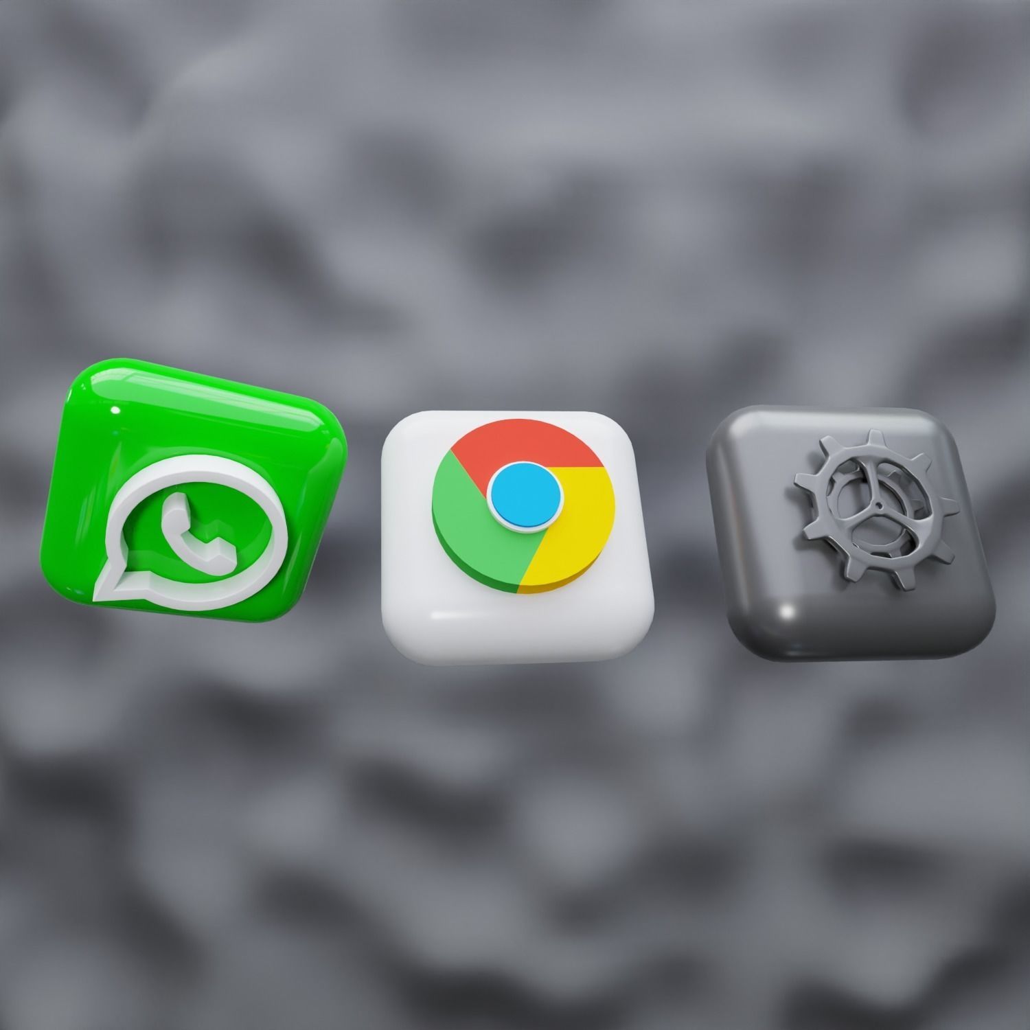 New 3D Social Media Icons and ios 17 Pack Game Ready Low-poly 3D model_22