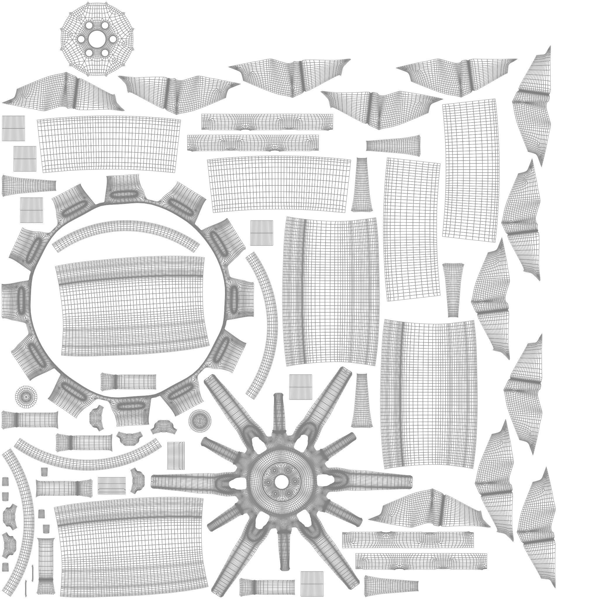 Generic car wheel N1 3D model_9