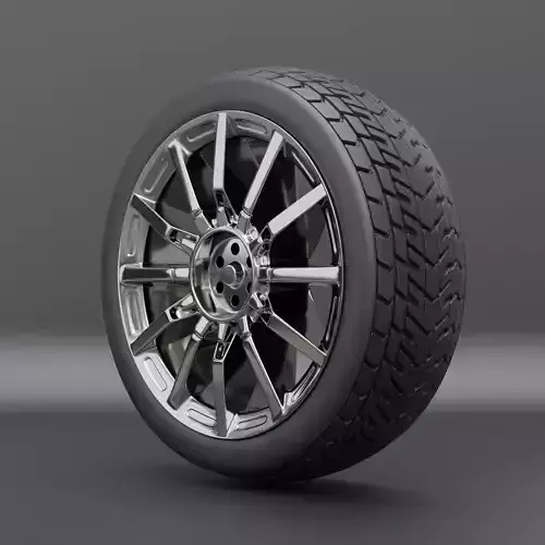 Generic car wheel N1 3D model