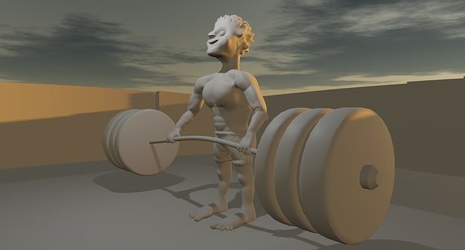 Character sport Human Low-poly 3D model