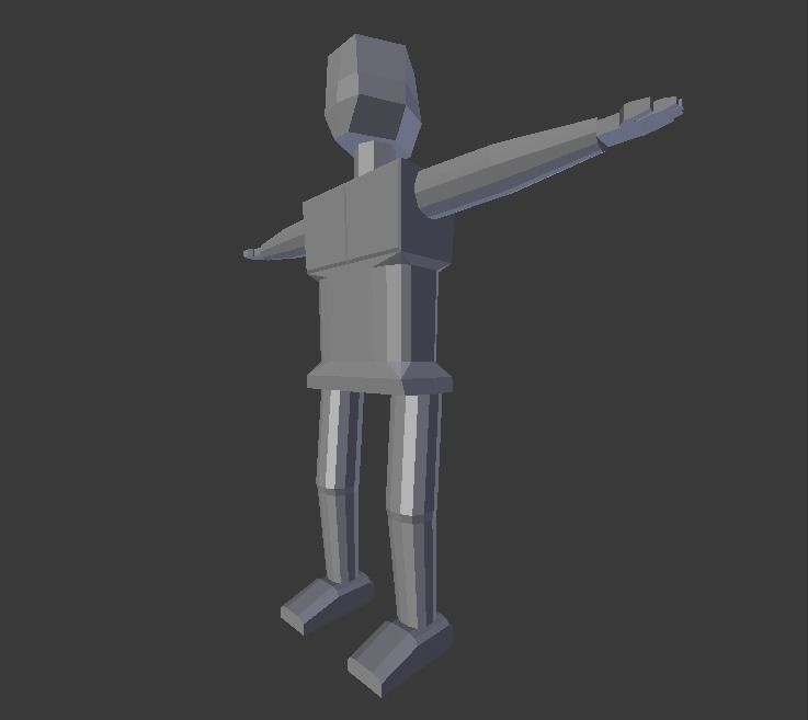 Box Man V2 Free low-poly 3D model_3