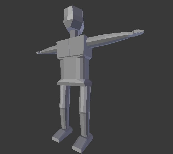 Box Man V2 Free low-poly 3D model_2