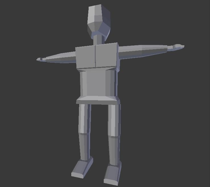 Box Man V2 Free low-poly 3D model_1