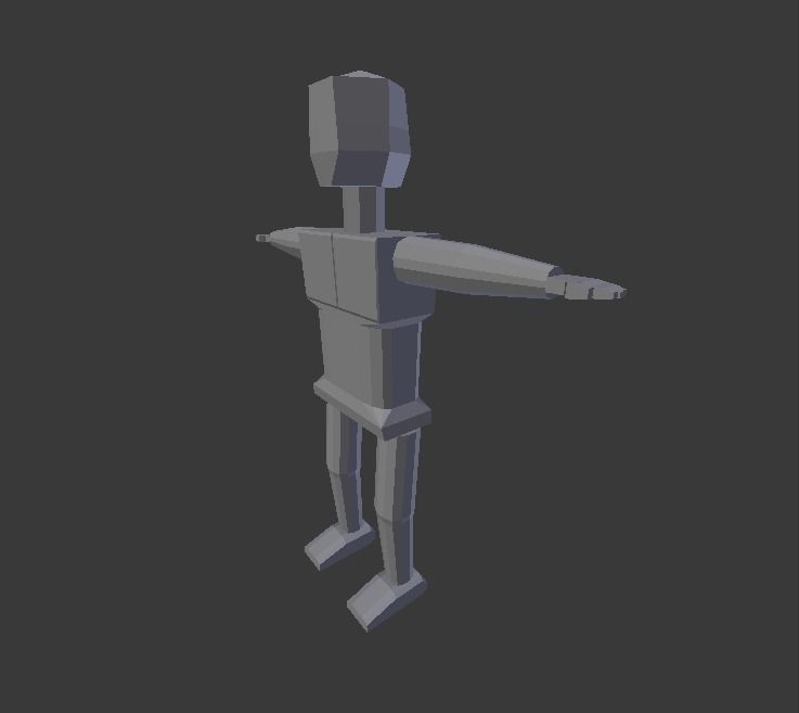 Box Man V2 Free low-poly 3D model_5