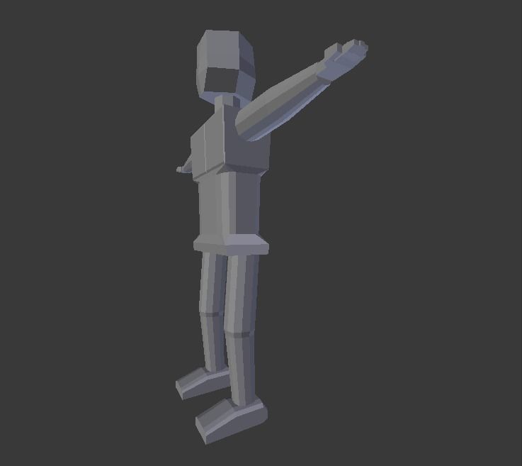 Box Man V2 Free low-poly 3D model_4