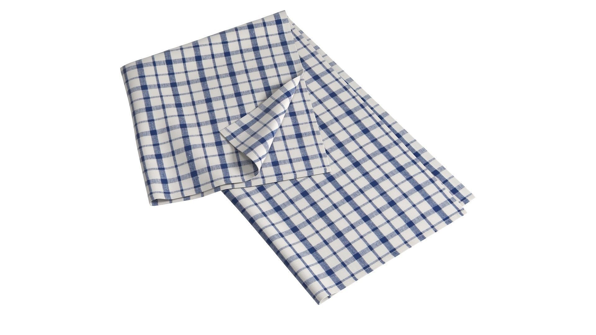 Tea Towel V3 Low-poly 3D model_5