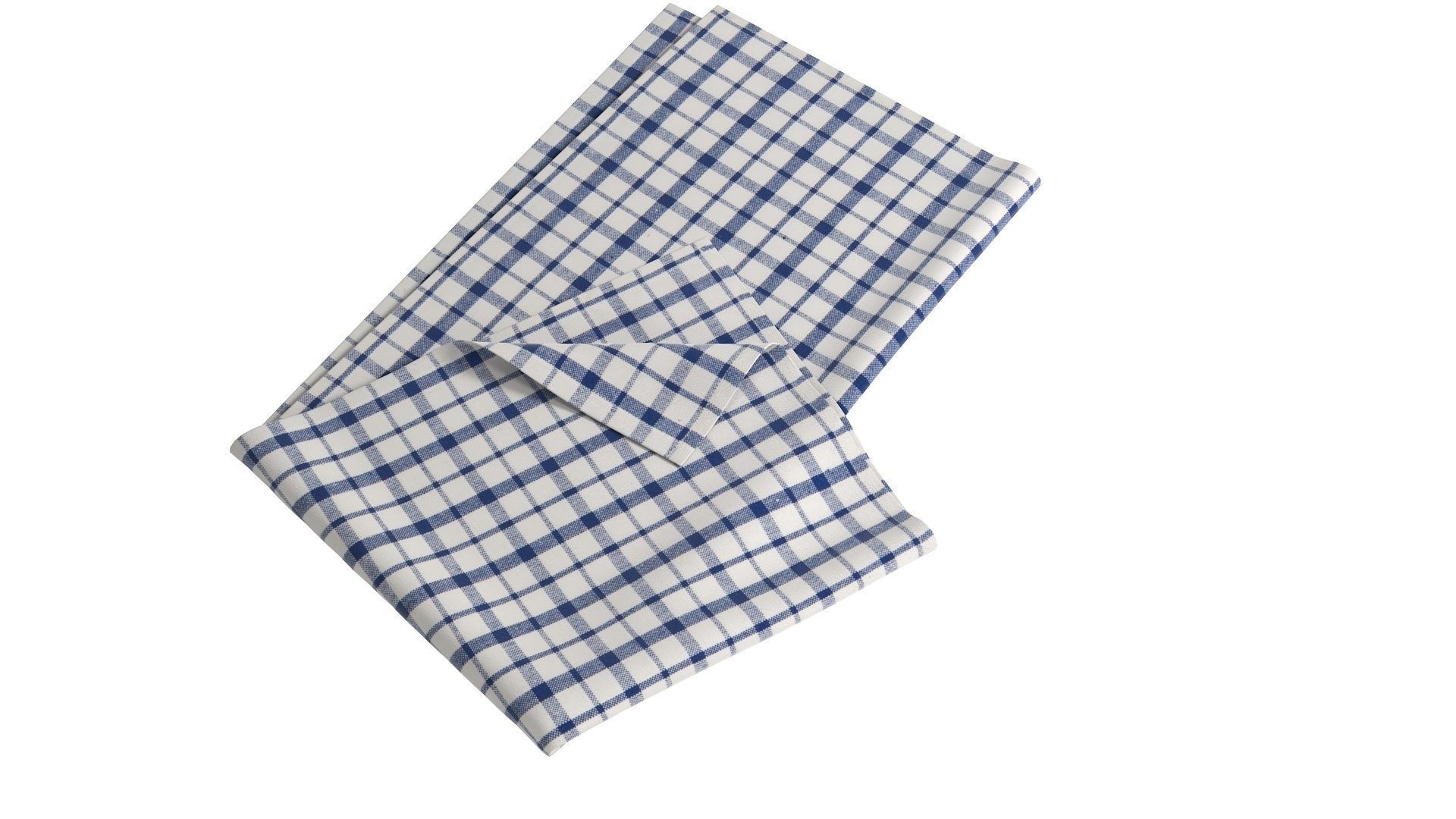 Tea Towel V3 Low-poly 3D model_8