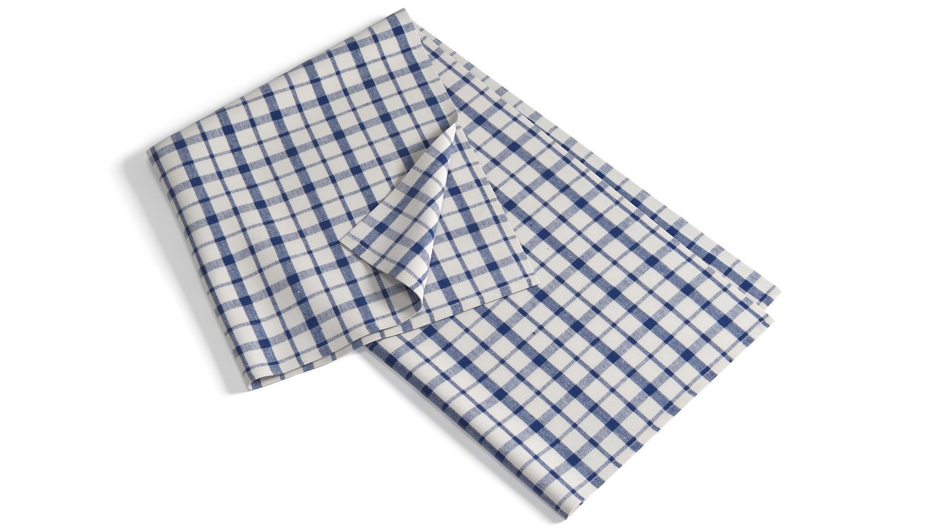 Tea Towel V3 Low-poly 3D model_3