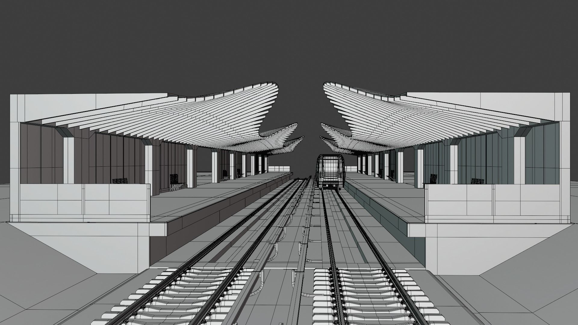 Stockholm metro station III 3D model_3