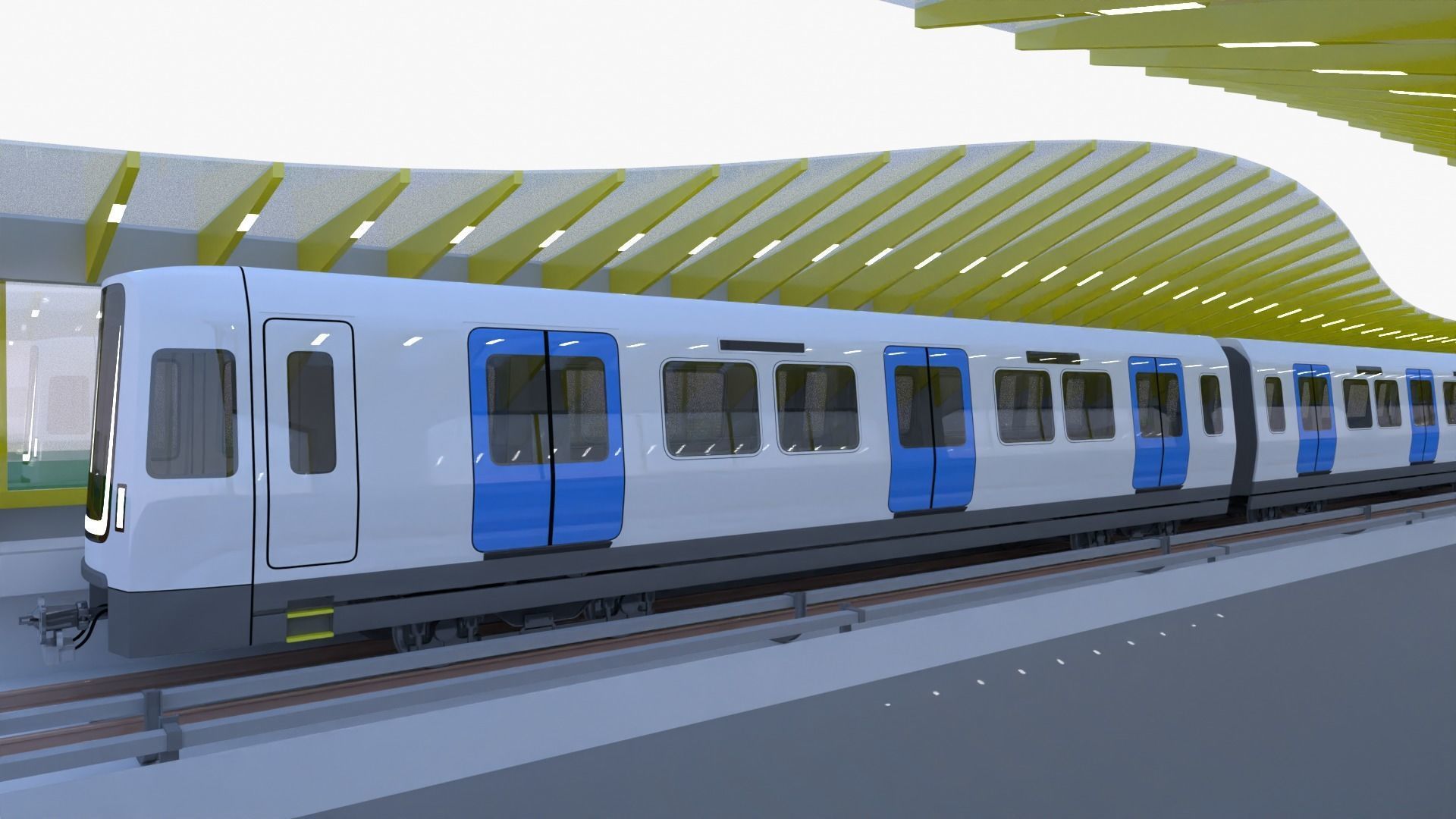 Stockholm metro station III 3D model_12