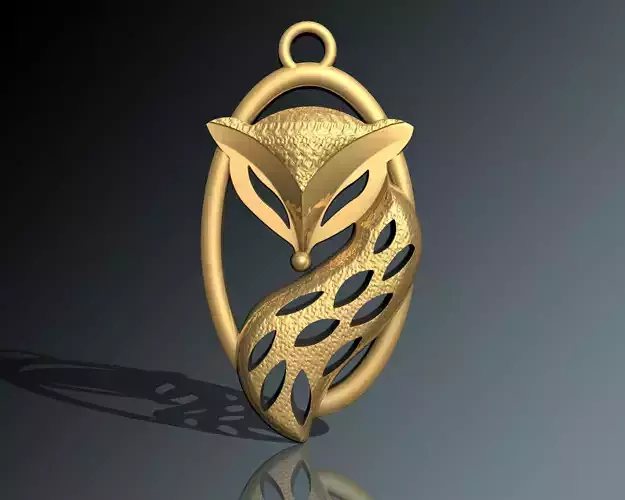 Fox pendant for 3D Printing