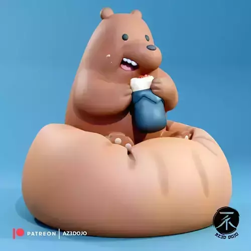 Grizzly Bear STL for 3D Printing 3D print model