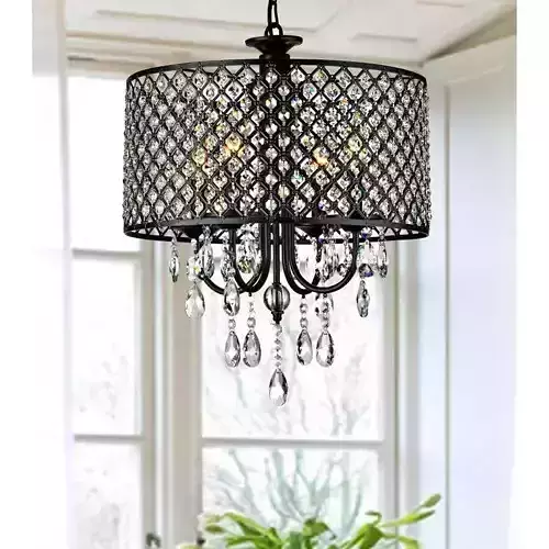 Mckamey light Dimmable Drum Chandelier