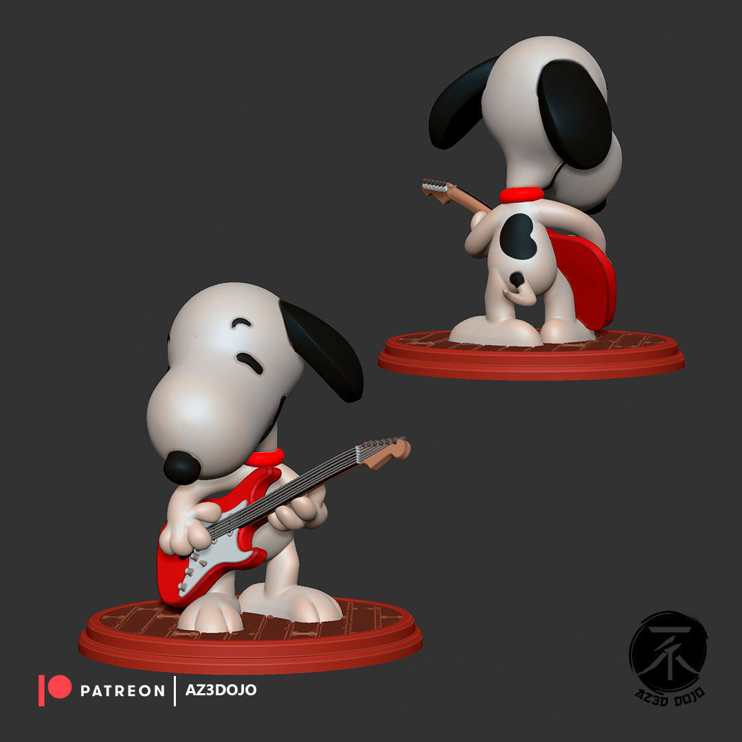 Snoopy for 3D Printing 3D print model_1