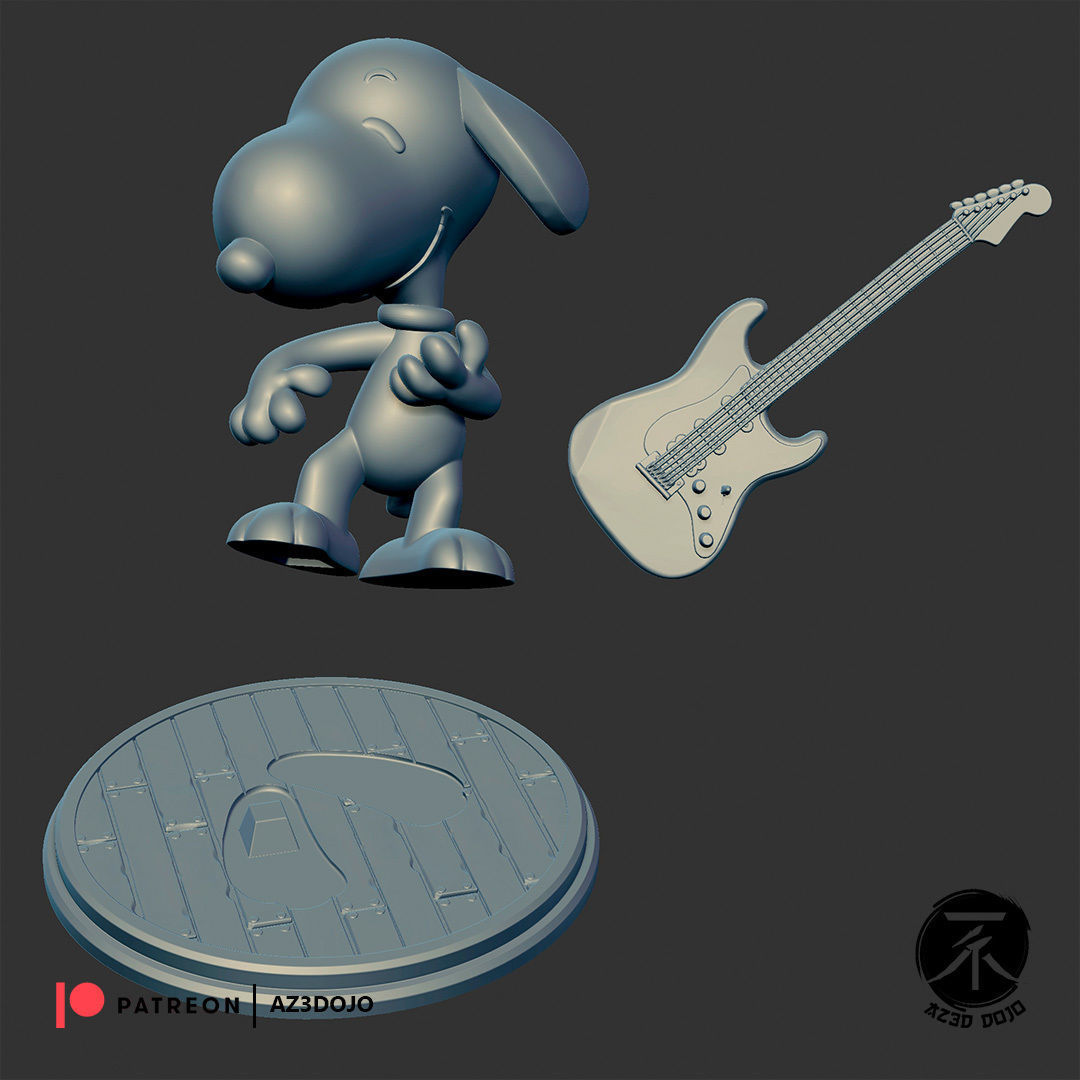 Snoopy for 3D Printing 3D print model_2