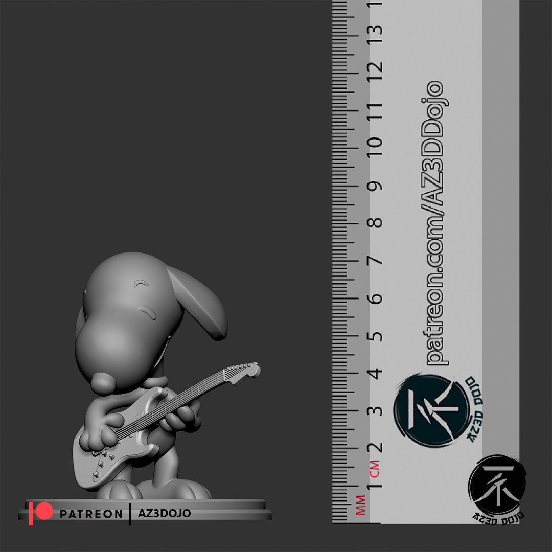 Snoopy for 3D Printing 3D print model_3