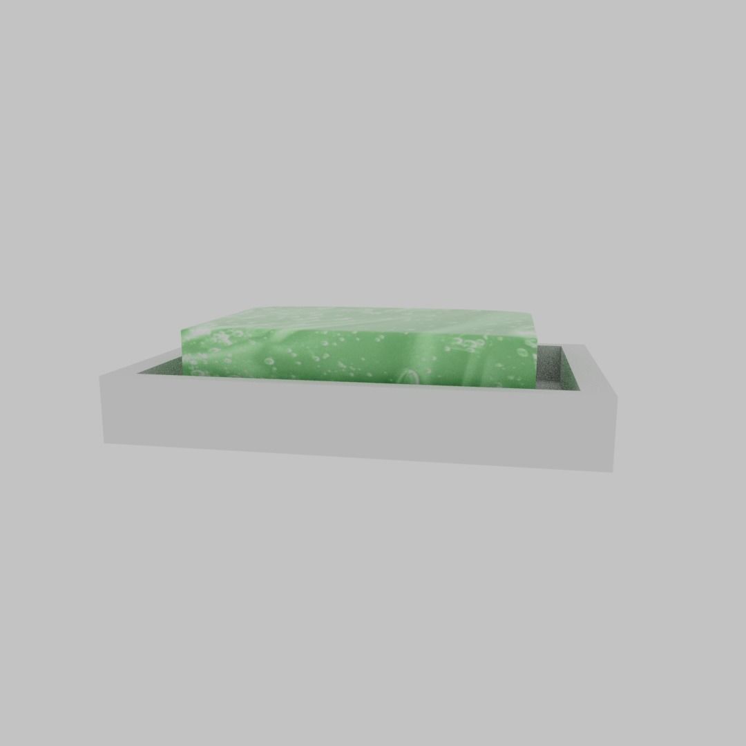 Bath Soap Low-poly 3D model_2