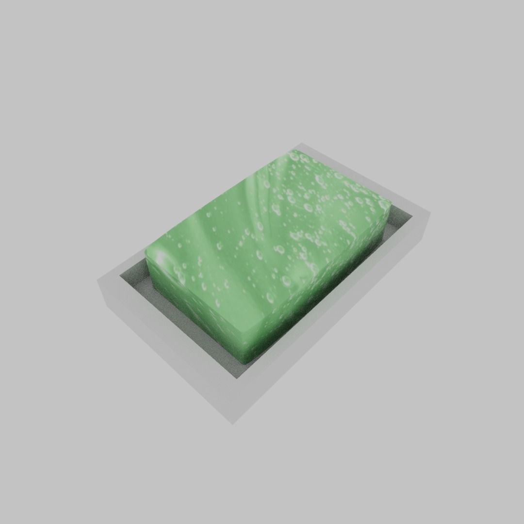 Bath Soap Low-poly 3D model_1