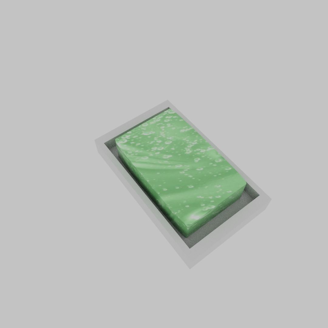 Bath Soap Low-poly 3D model_11