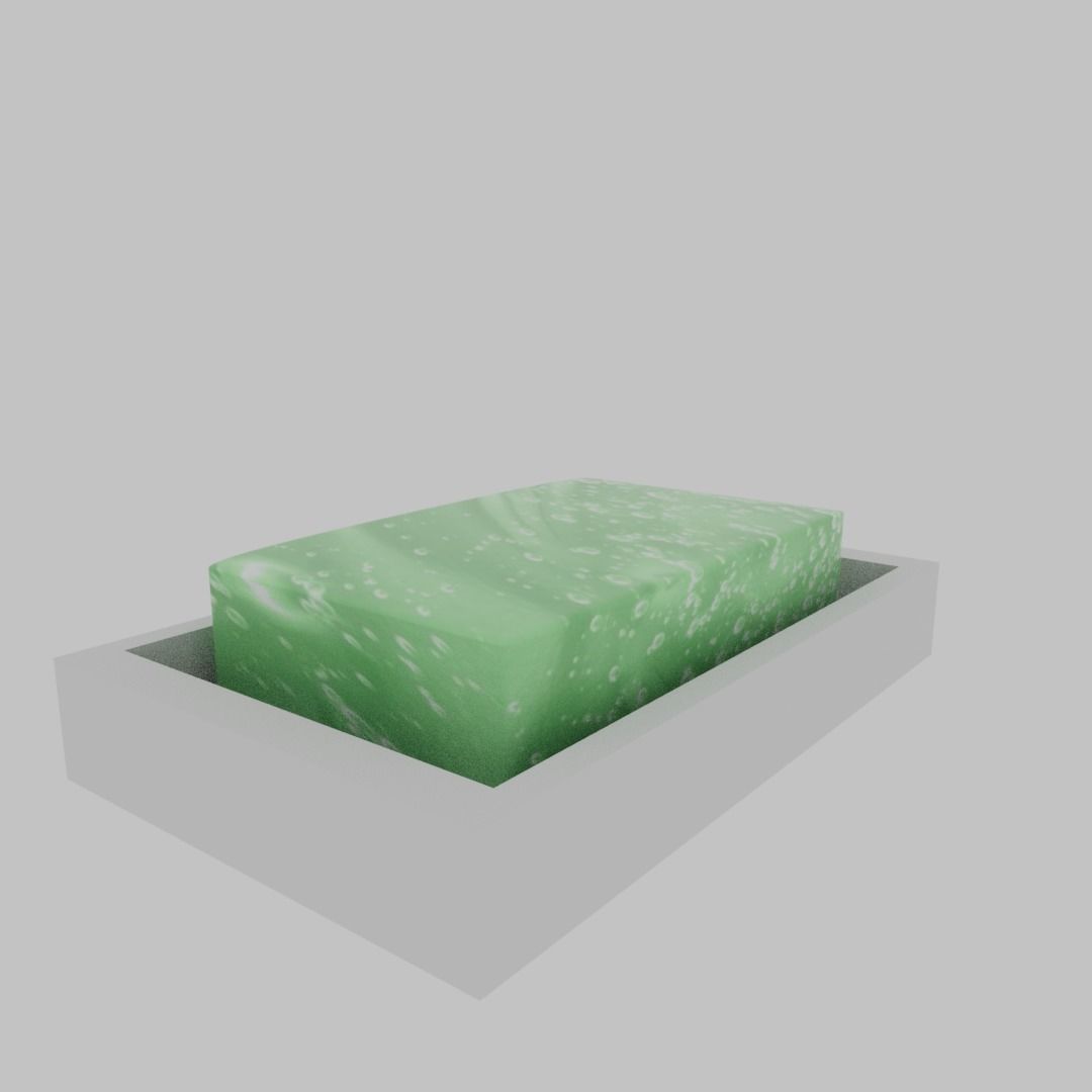 Bath Soap Low-poly 3D model_6
