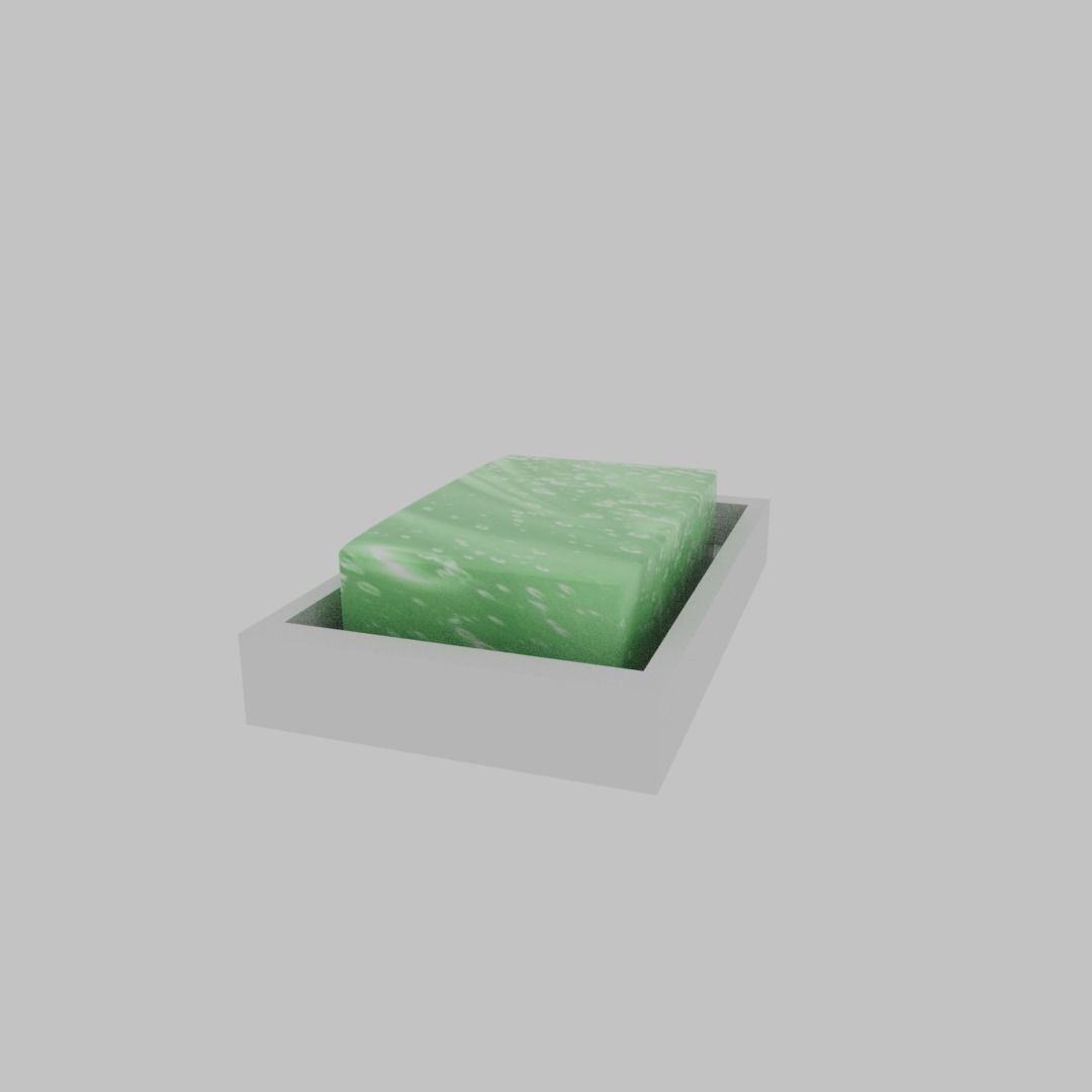 Bath Soap Low-poly 3D model_8
