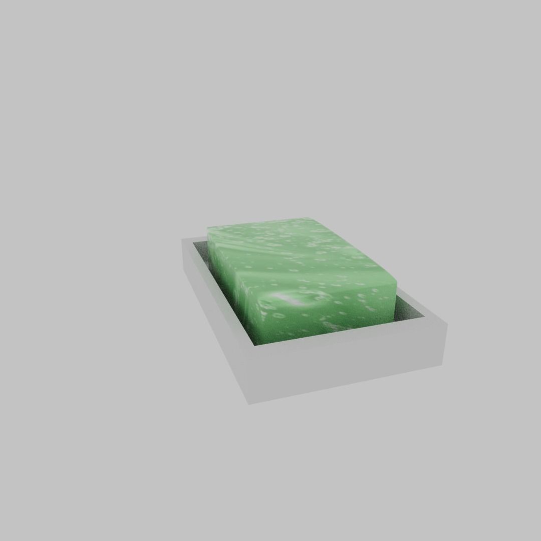 Bath Soap Low-poly 3D model_9