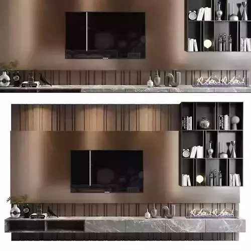 TV shelf 0781 3D model