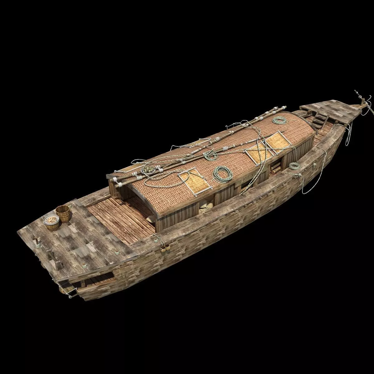 Chinese junk fishing boat 3D model