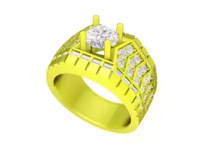 A7424 Korean Style Diamond Men Rings