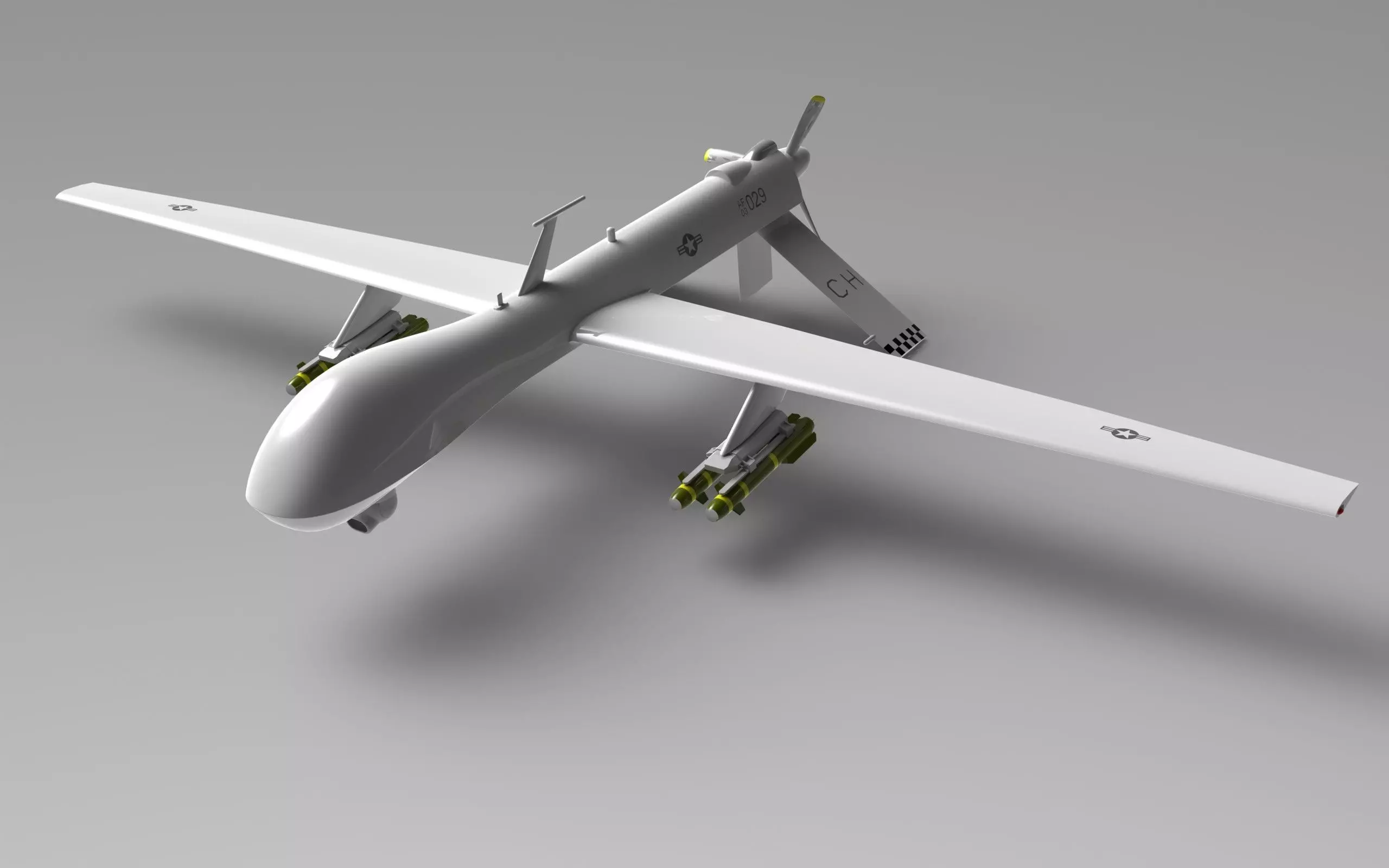 MQ-1 Predator UAV 3D model