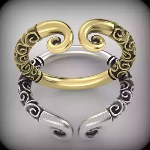 Patterned Rings 3D print model