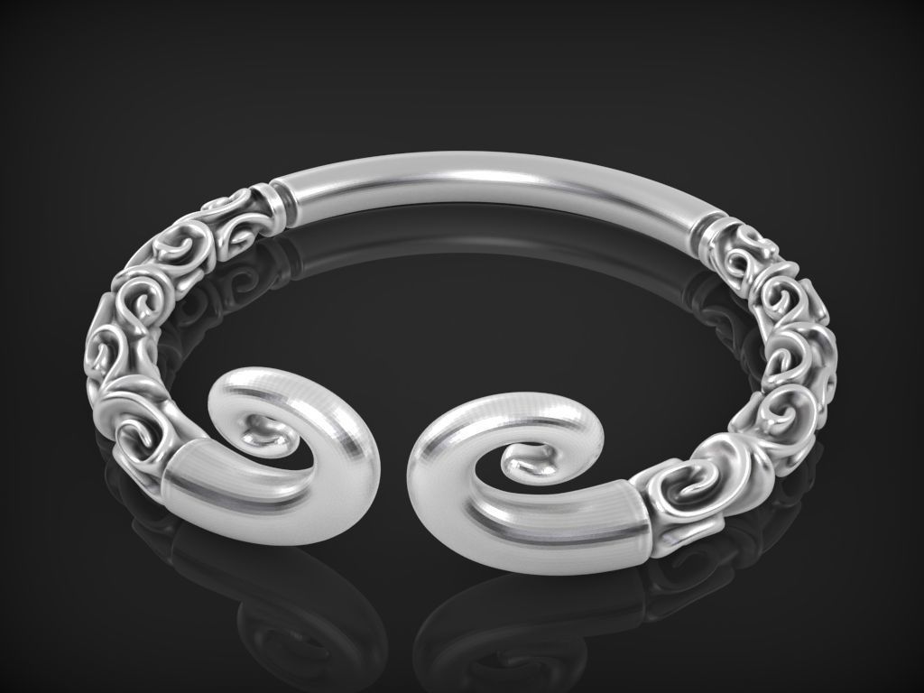 Patterned Rings 3D print model_1