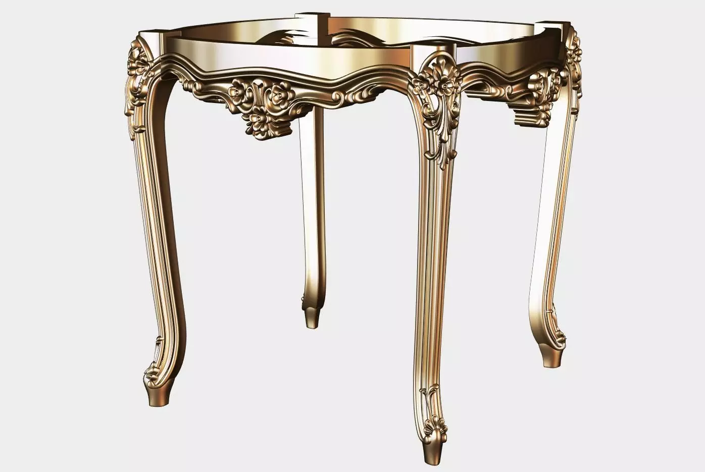 Carved coffee table for cnc 19 3D model_0