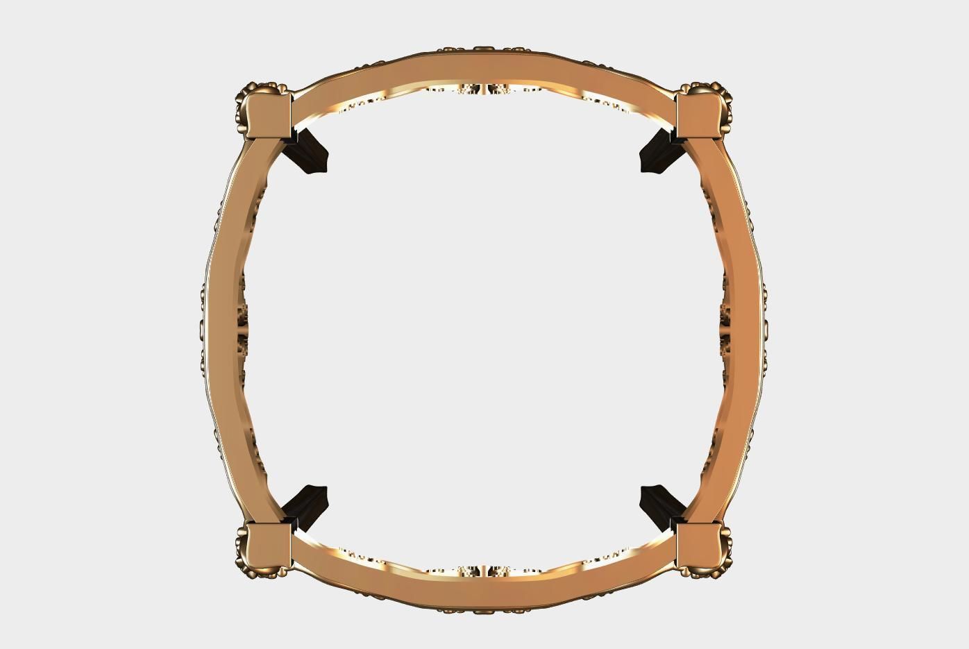 Carved coffee table for cnc 19 3D model_3