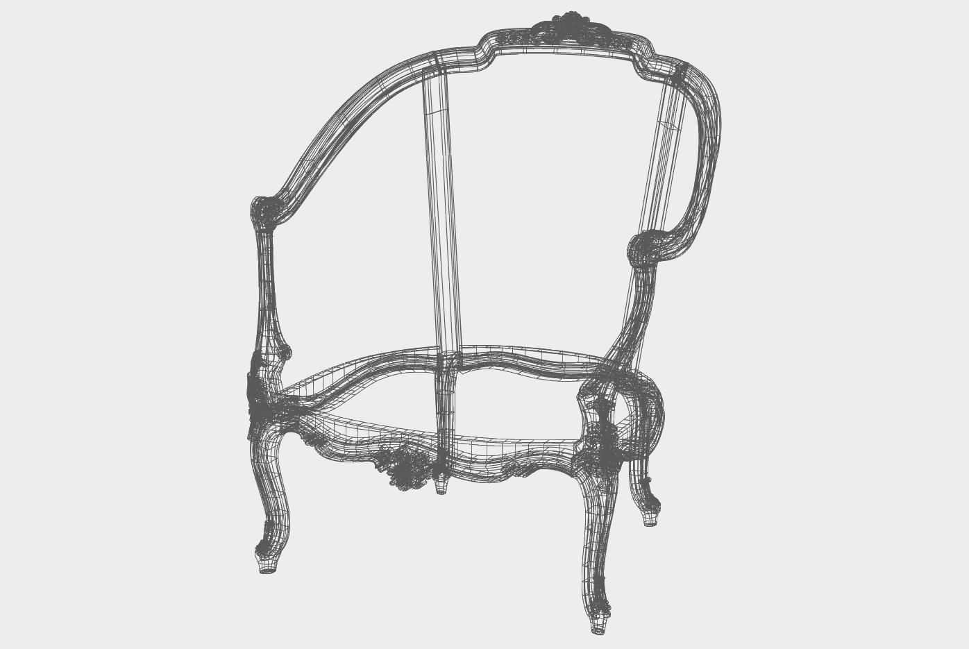 Carved sofa for cnc 19 3D model_4