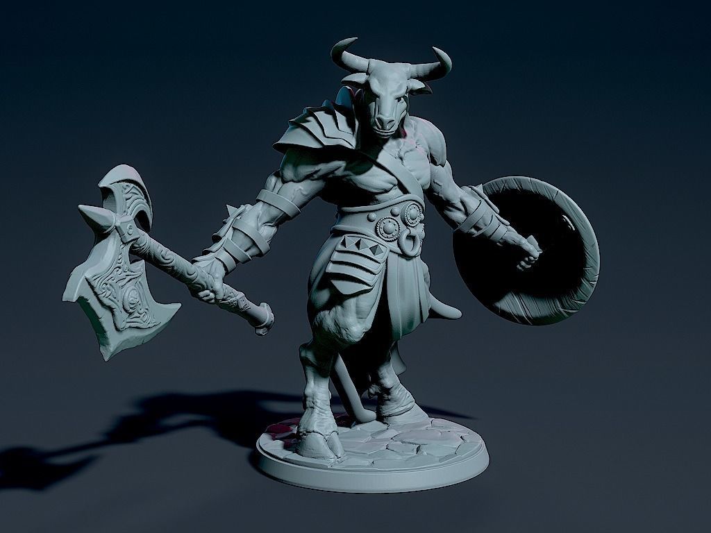 Minotaurs 3D print model_3