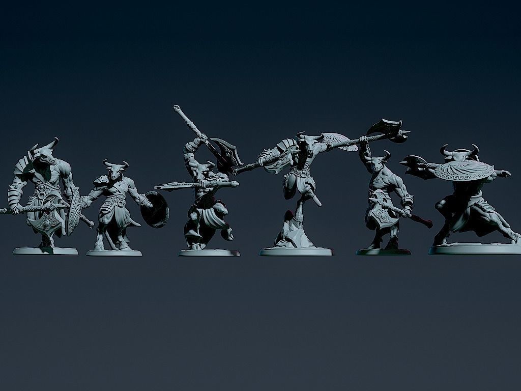 Minotaurs 3D print model_2