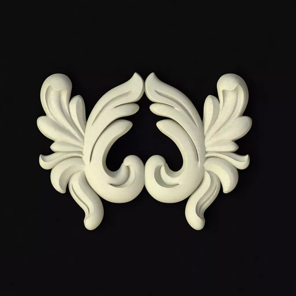 Central decor ornament for furniture Free 3D model