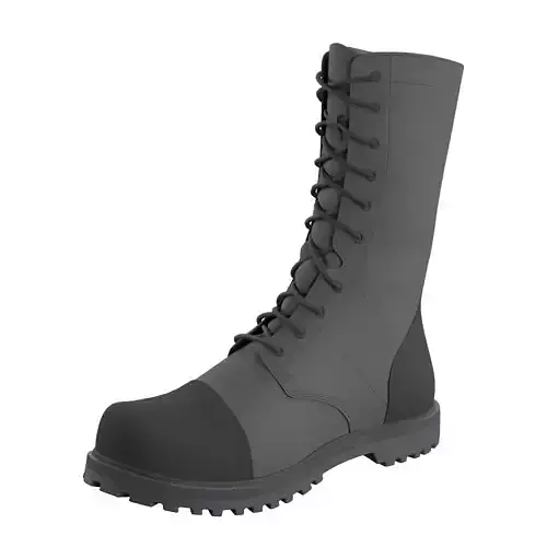 MENS 11 PARATROOPER SIDE ZIP BOOT Low-poly 3D model