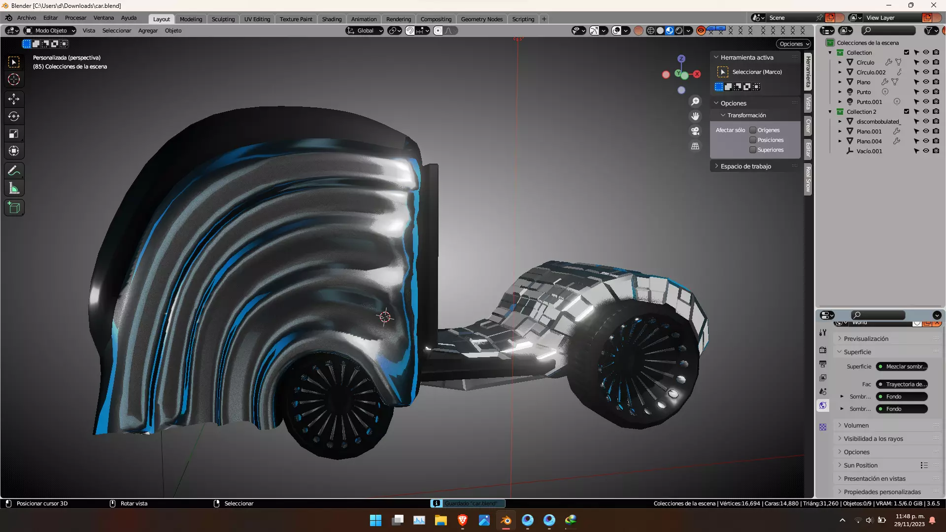 car future Free 3D model