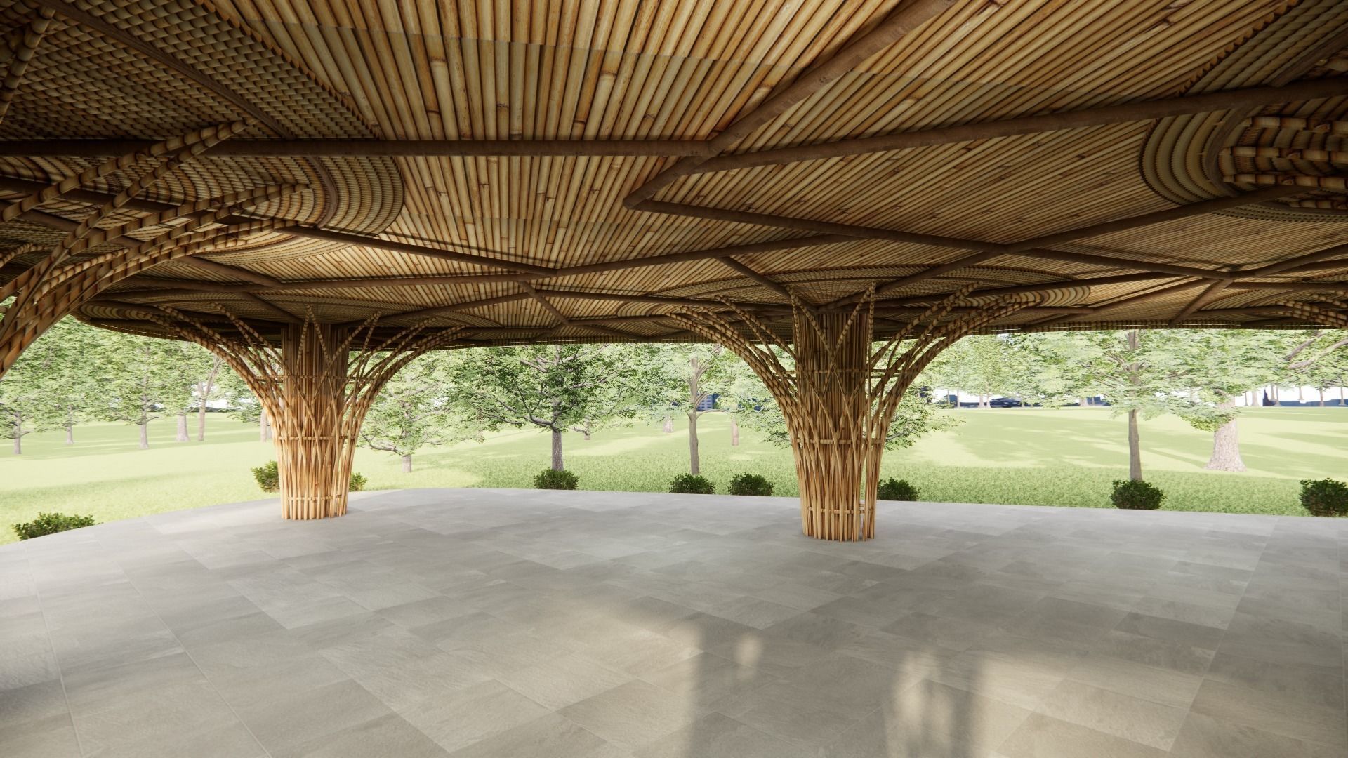 Bamboo Architecture 3D model_5