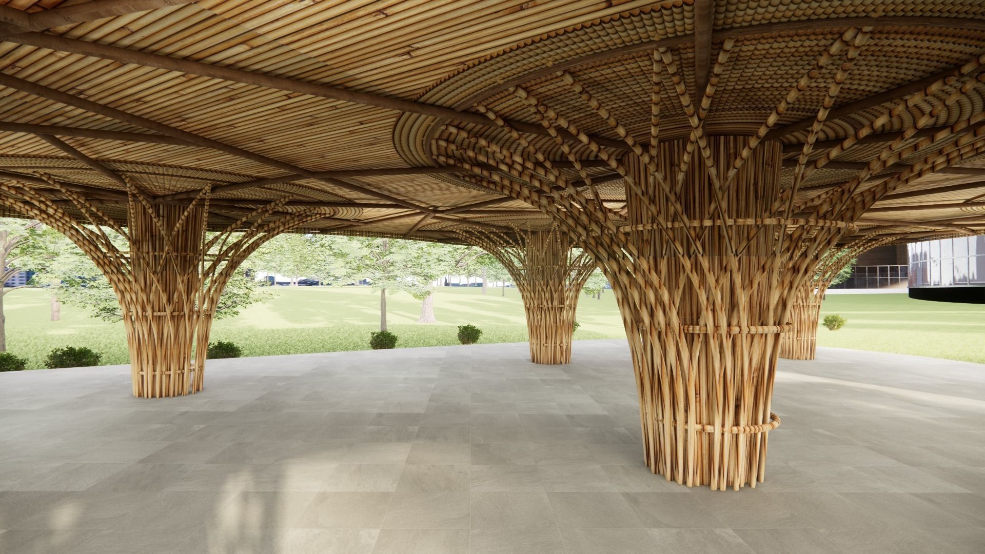 Bamboo Architecture 3D model_6