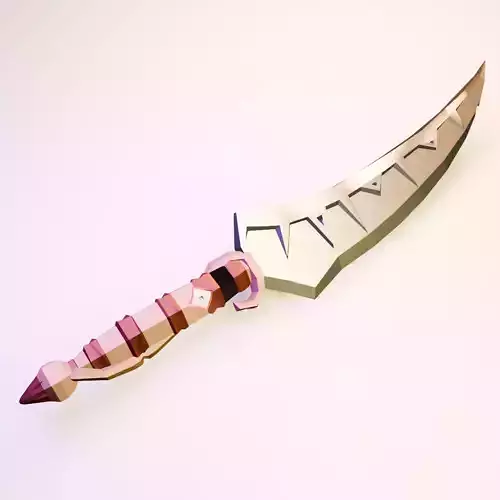 Sylvan Shards  Lowpoly Elven Dagger