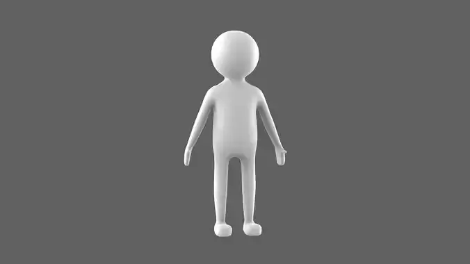Simple Stick v0004 Low-poly 3D model
