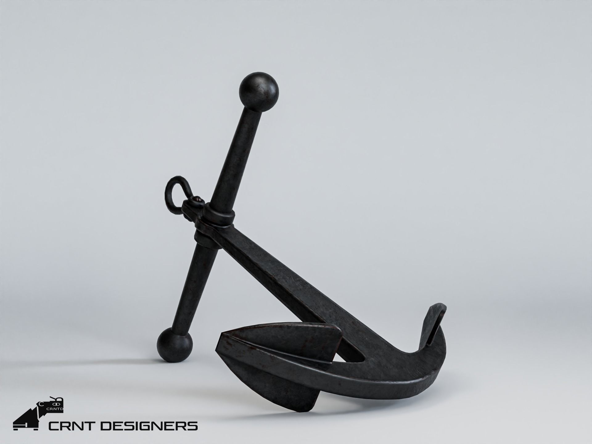 Ship Anchor 3D Model Low-poly 3D model_7