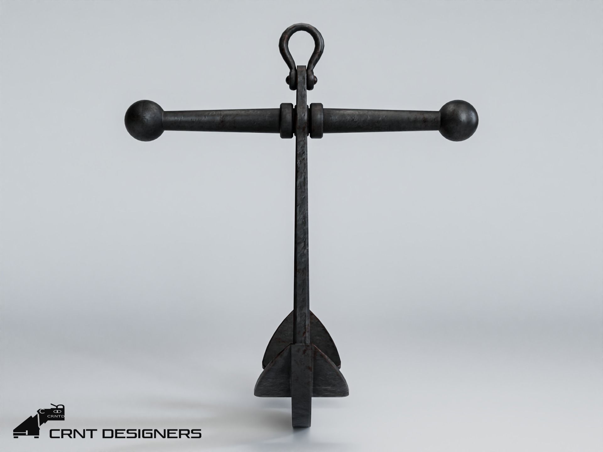 Ship Anchor 3D Model Low-poly 3D model_3