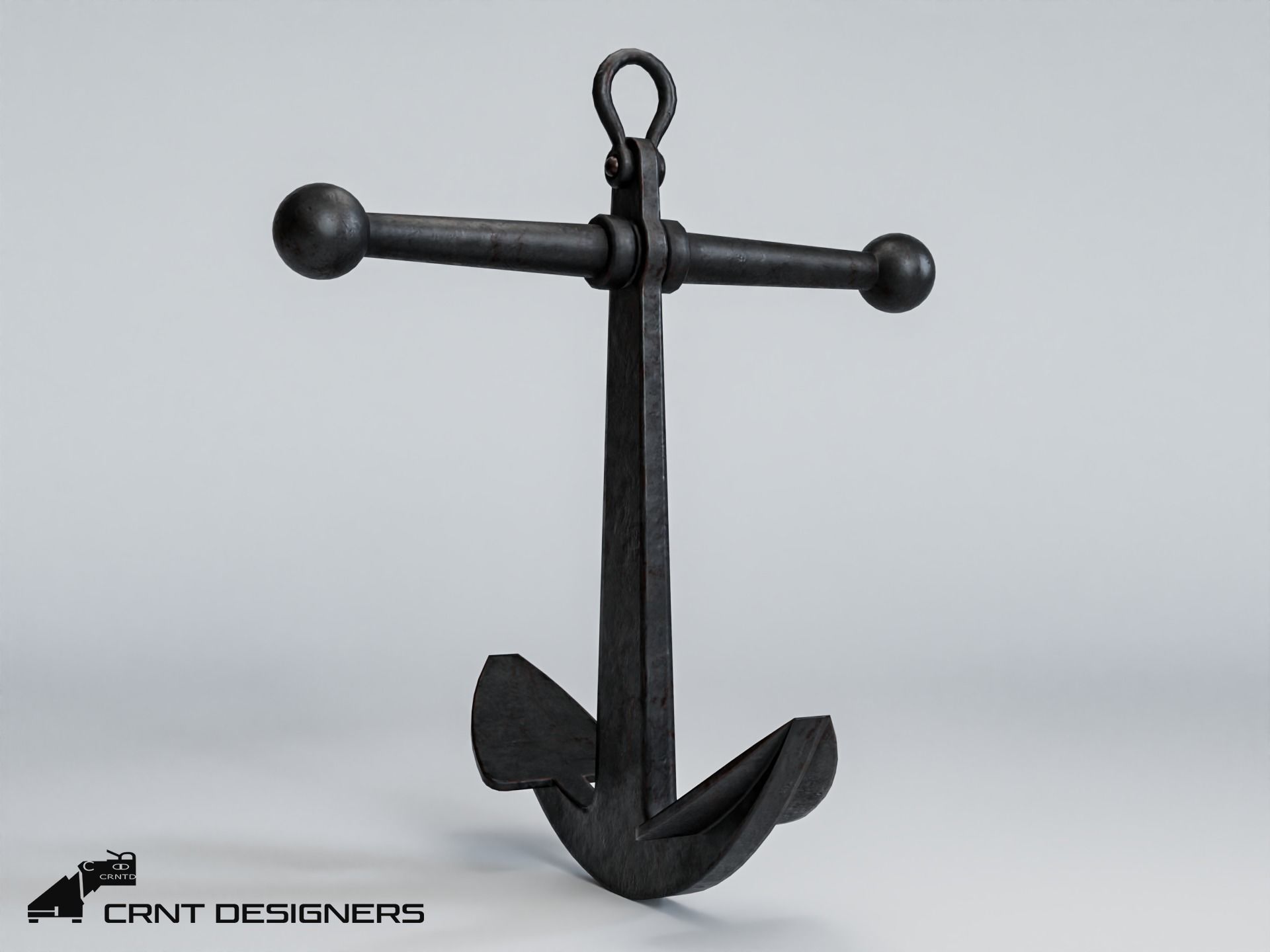 Ship Anchor 3D Model Low-poly 3D model_5