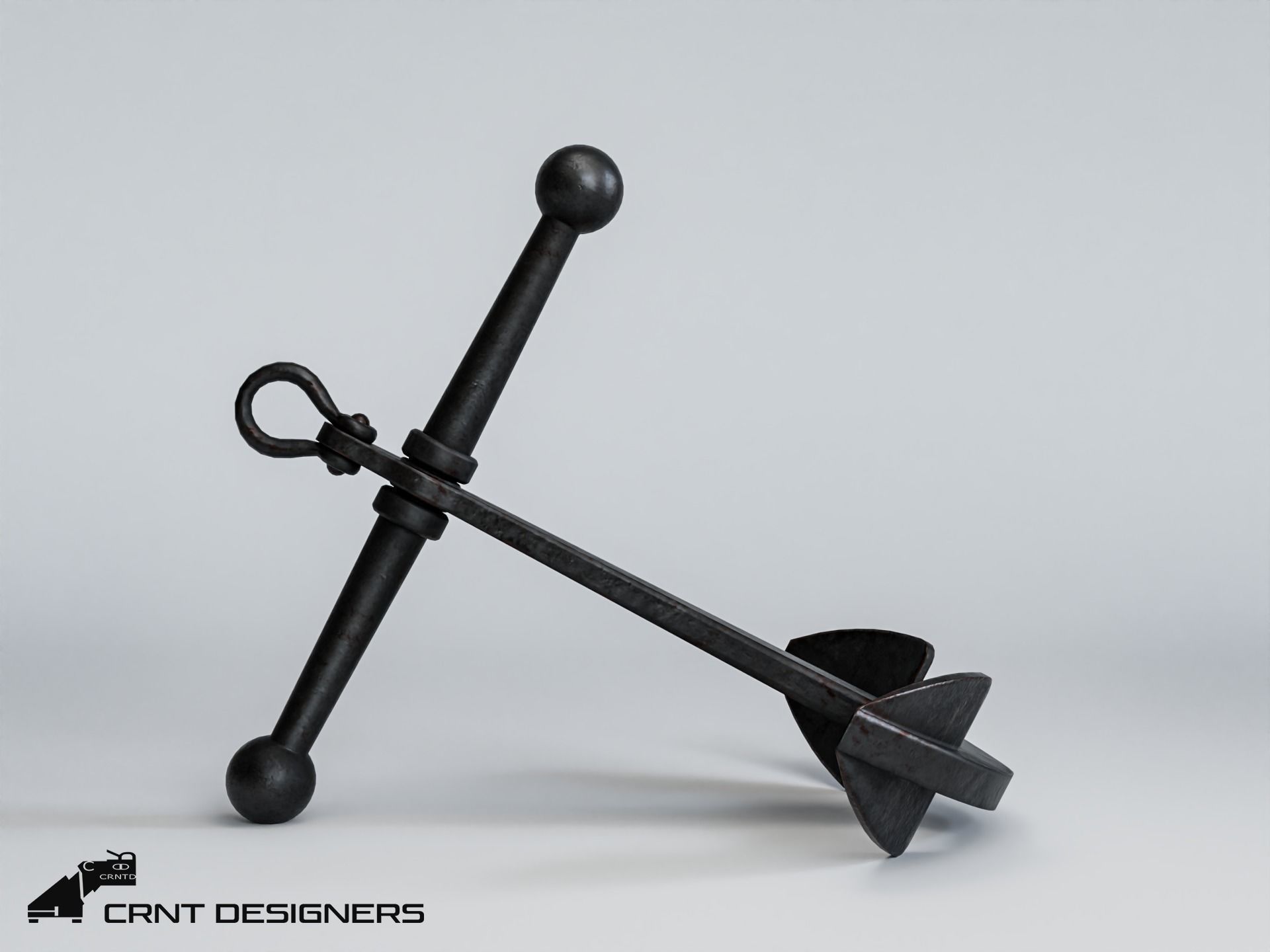 Ship Anchor 3D Model Low-poly 3D model_9